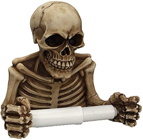 skeleton toilet paper holder