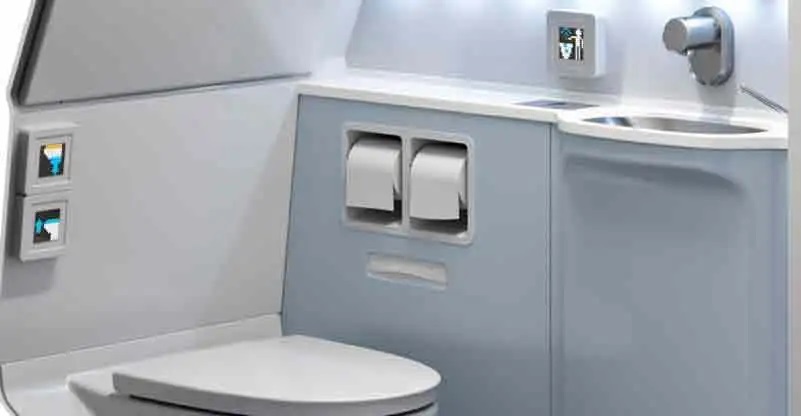 touchless toilet airbus