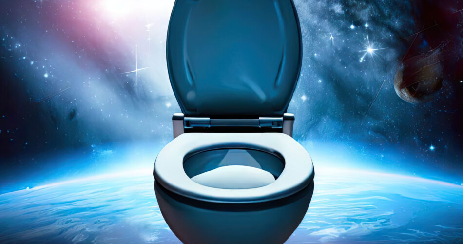 toilet in the space