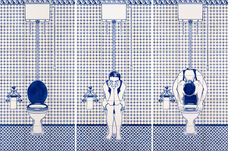 toilet art ceramic