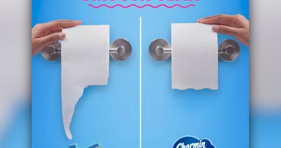toilet paper wavy tear