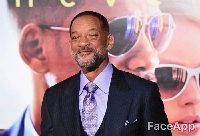 Will Smith edited using FaceApp